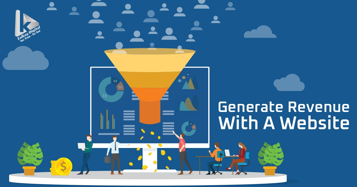 How can a website generate revenue and engages customer.